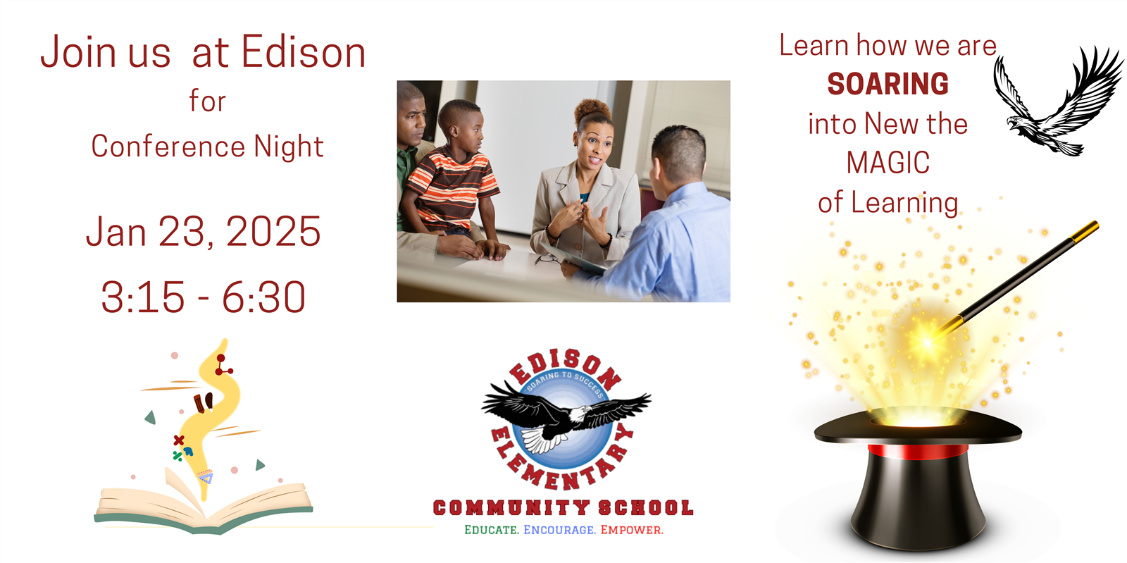Conference Night on Sept 28th from 3:15 - 6:30